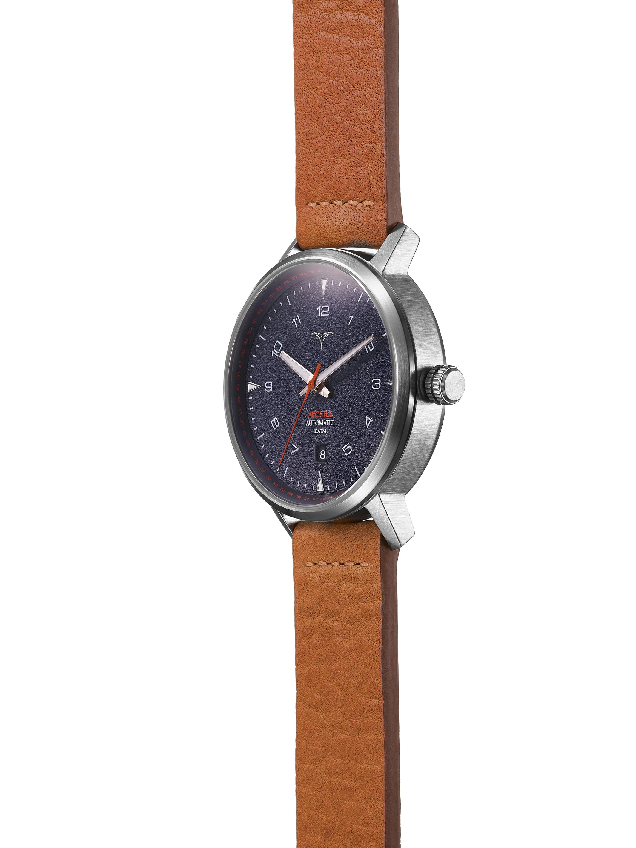 V-Apostle | Blue Dial | Brown Horween Leather - VSTELLE