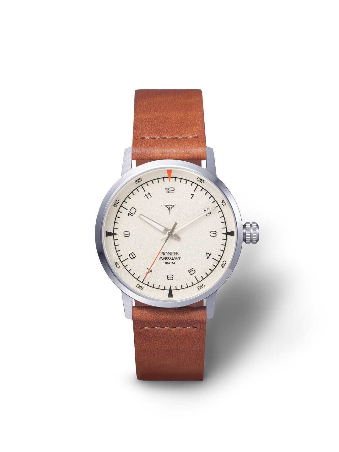 V-Pioneer | White Dial | Brown Horween Leather - VSTELLE