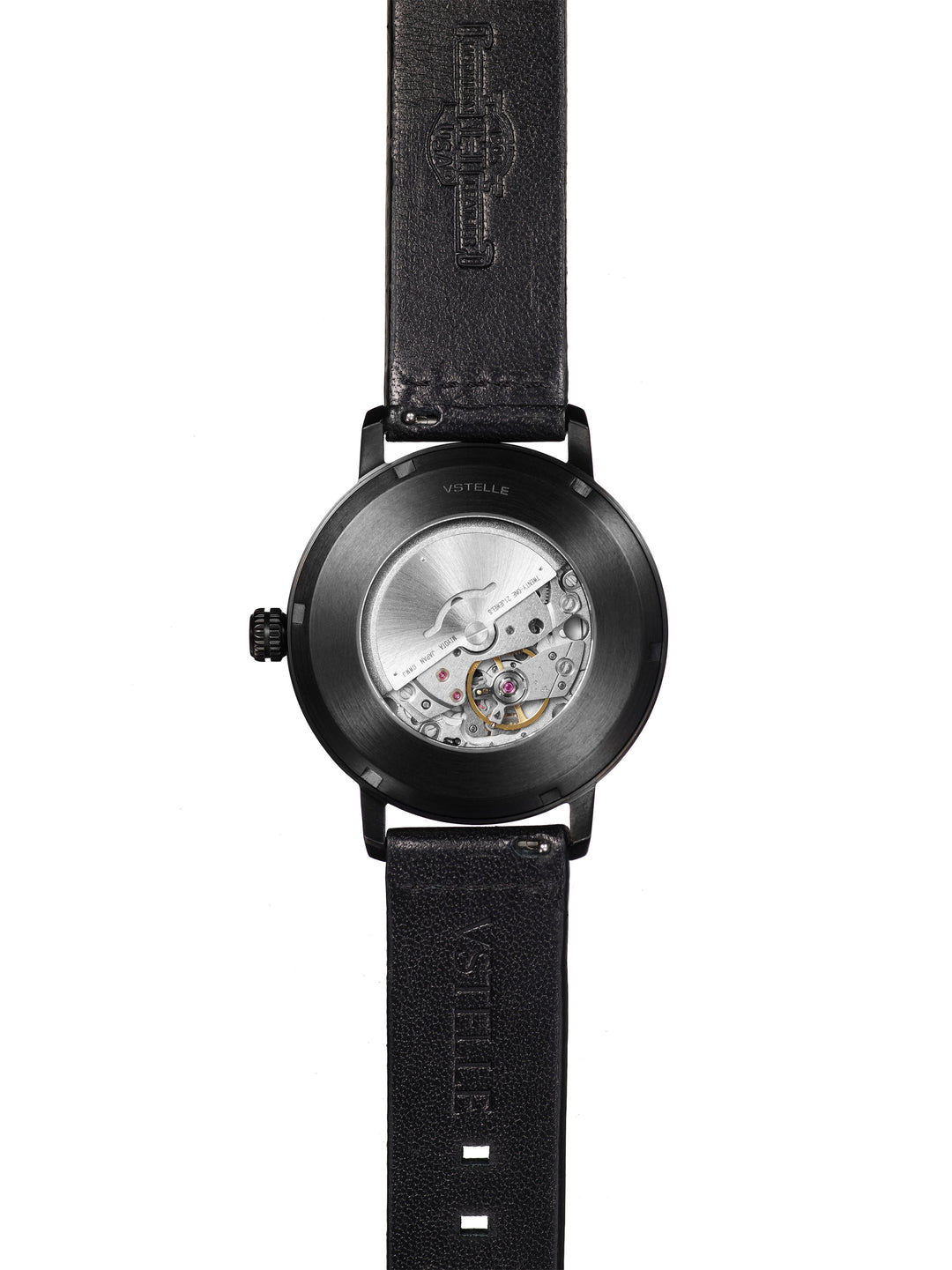 V-Apostle | Black Dial | Black Horween Leather - VSTELLE