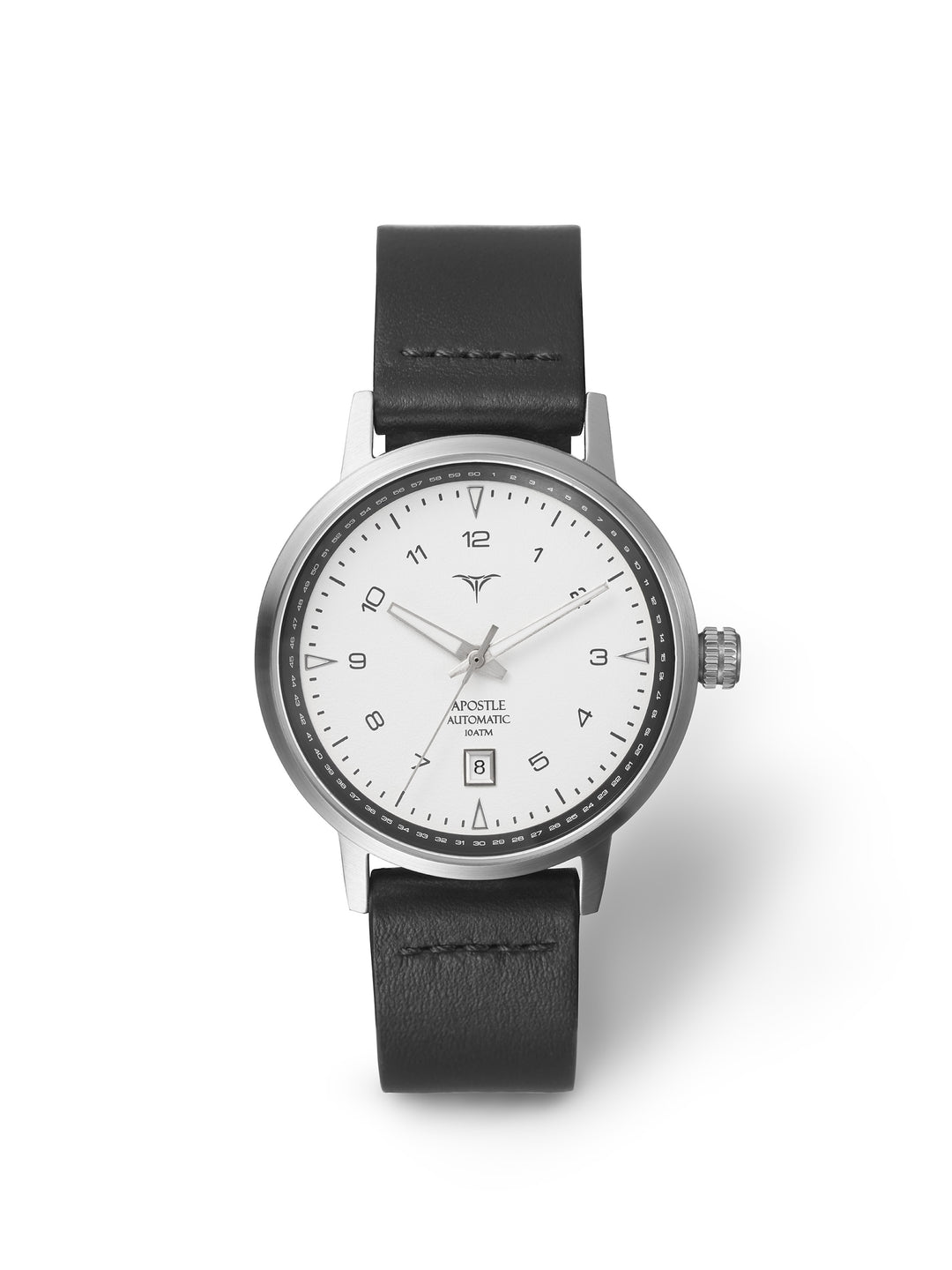 V-Apostle | White Dial | Black Horween Leather - VSTELLE