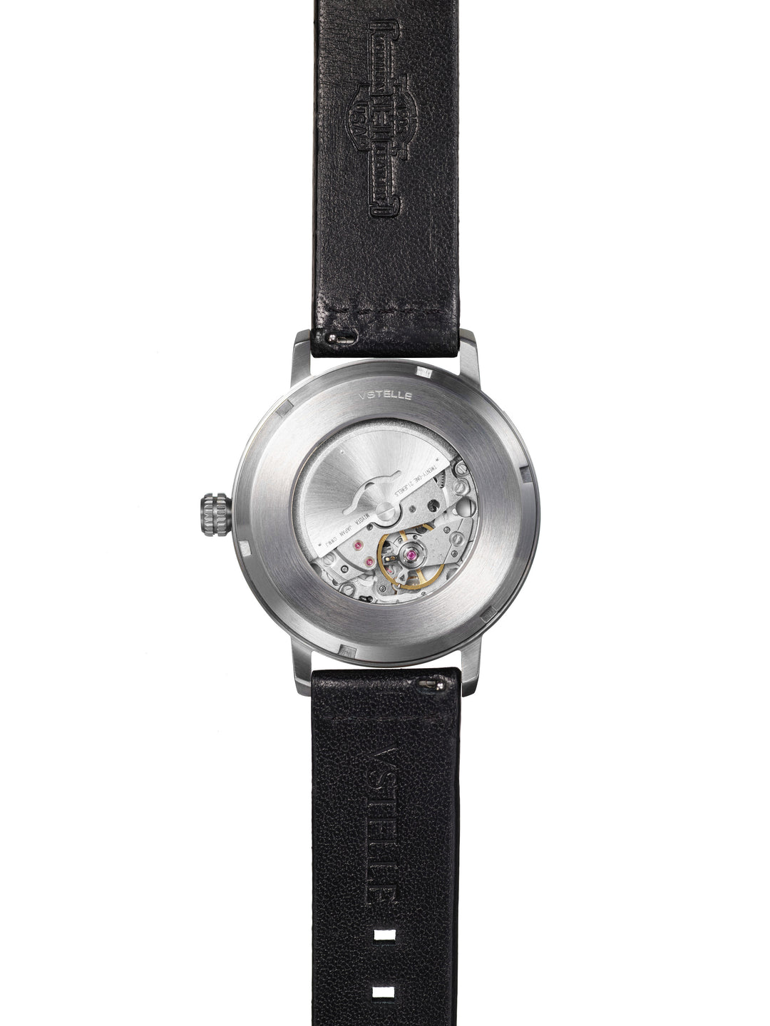 ステルヴィオ V-Apostle | White Dial | Black Horween Leather - VSTELLE