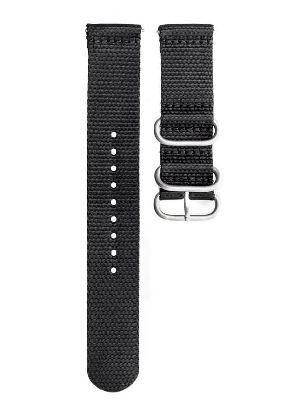 20mm Nato Nylon Straps | Black - Vstelle Watch
