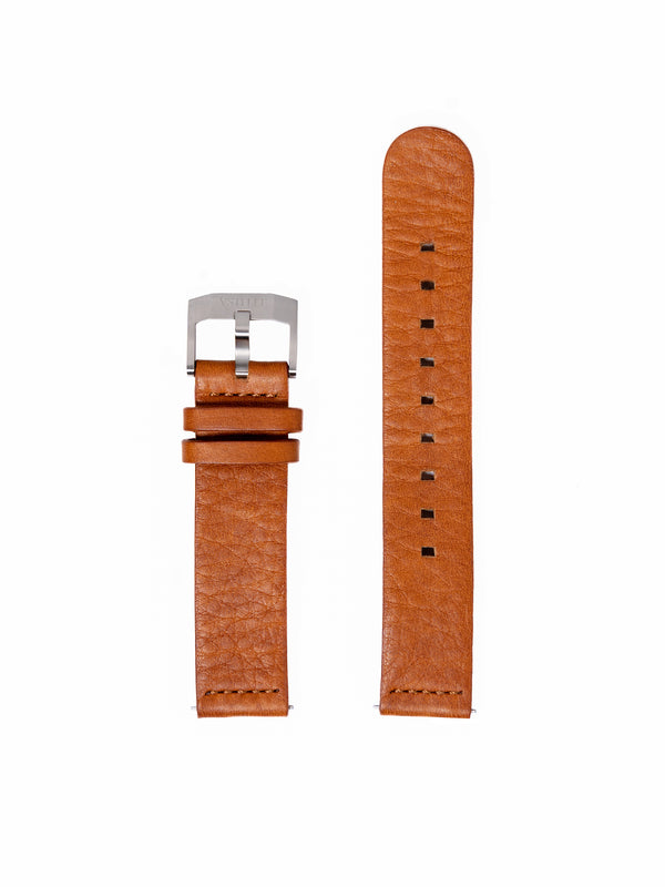 Brown Horween Leather Straps | 20mm Watch Bands | Vstelle Watch