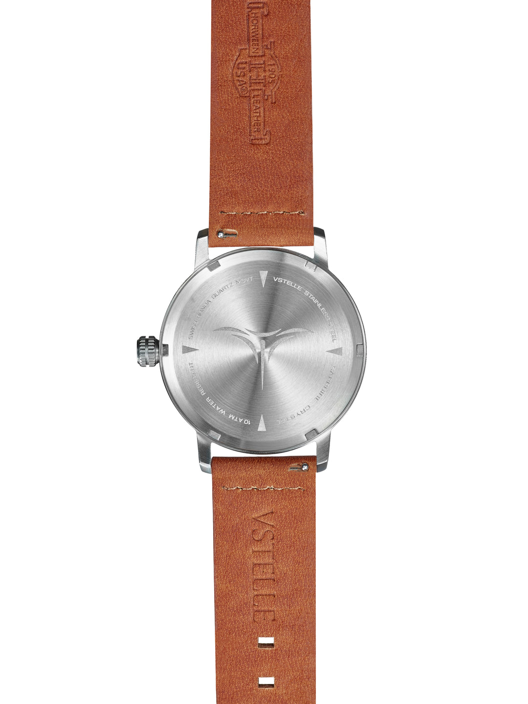 V-Pioneer | White Dial | Brown Horween Leather - VSTELLE display picture 2