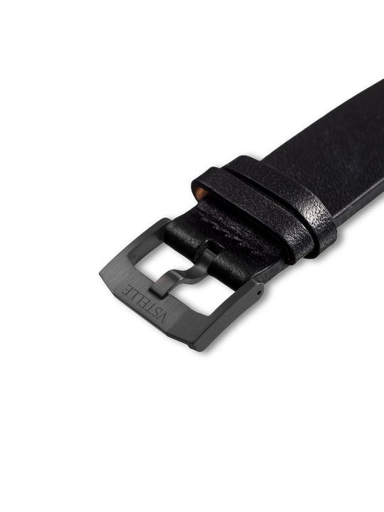 V-Apostle | Black Dial | Black Horween Leather - VSTELLE